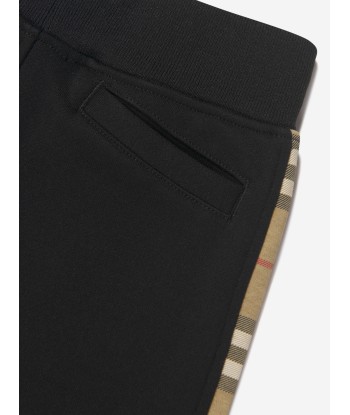 Burberry Boys Nolen Check Insert Shorts in Black outlet