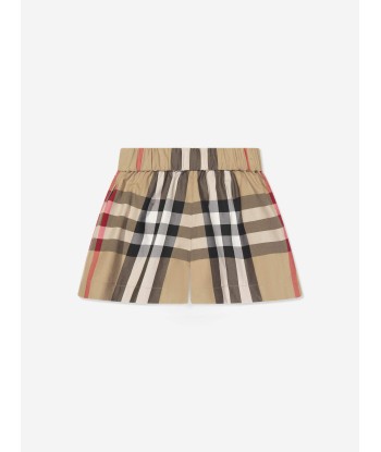 Burberry Girls Nicoletta Shorts in Archive Check Beige du meilleur 