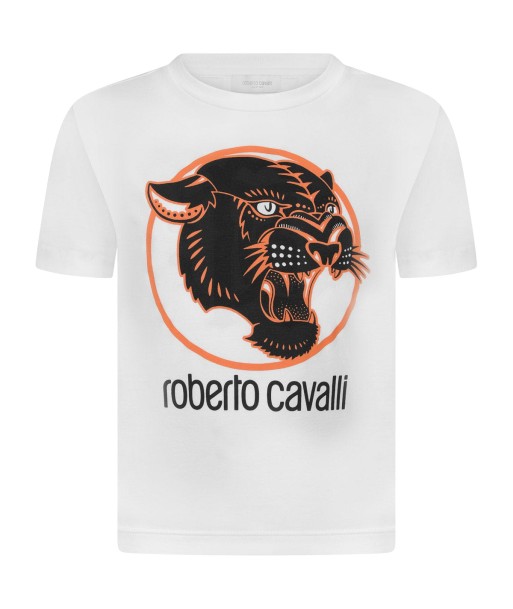 Roberto Cavalli Boys T-Shirt - Cotton Panther T-Shirt chez Cornerstreet bien 