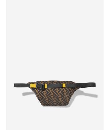 Fendi Kids FF Logo Belt Bag in Brown hantent personnes