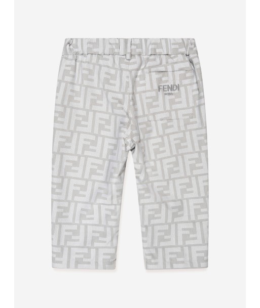 Fendi Baby Boys FF Logo Trousers in Grey offre 