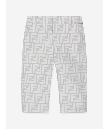 Fendi Baby Boys FF Logo Trousers in Grey offre 