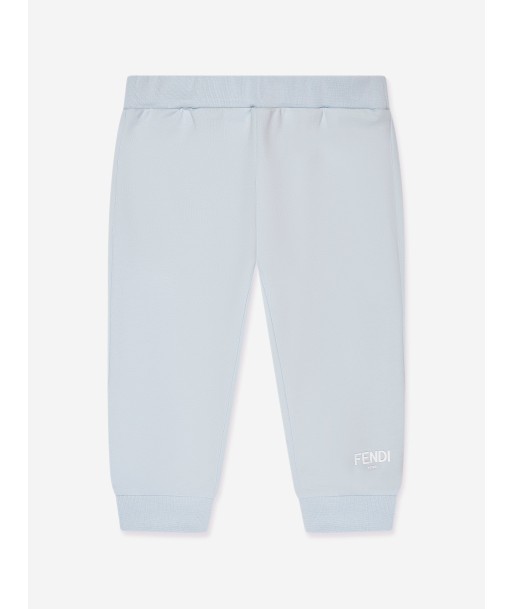 Fendi Baby Logo Joggers in Blue pas cher