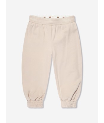 Fendi Baby Bear Logo Reversible Joggers in Ivory le des métaux précieux