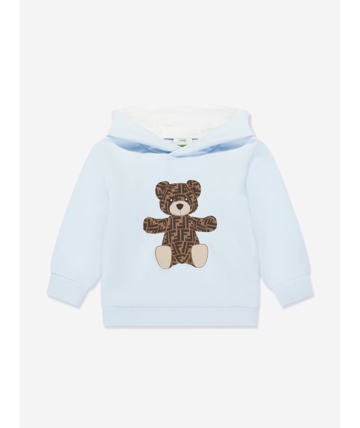 Fendi Baby Boys Bear Hoodie in Blue À commander