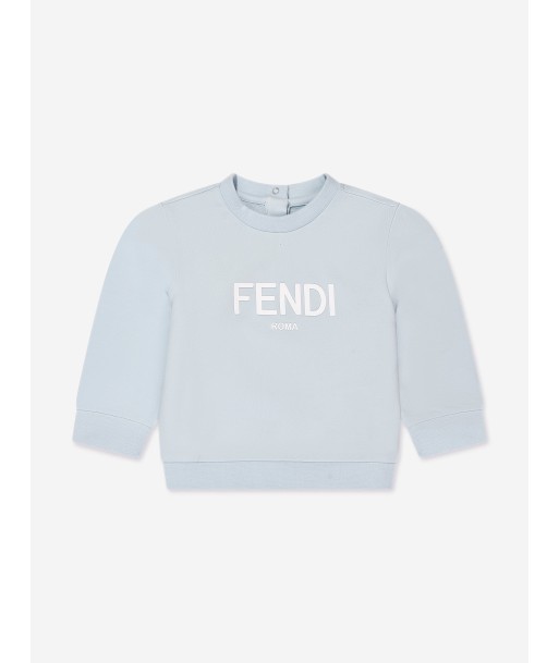 Fendi Baby Logo Sweatshirt in Blue Comparez plus de prix