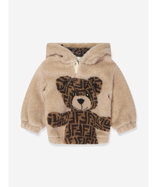 Fendi Baby Wool Bear Hoodie in Beige Vous souhaitez 