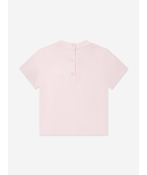 Fendi Baby Girls Logo T-Shirt in Pink est présent 