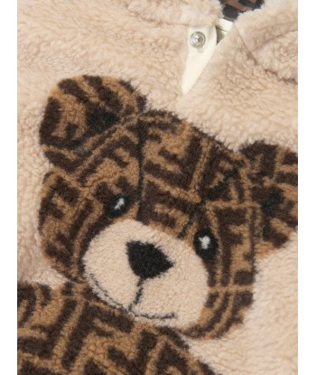 Fendi Baby Wool Bear Hoodie in Beige Vous souhaitez 