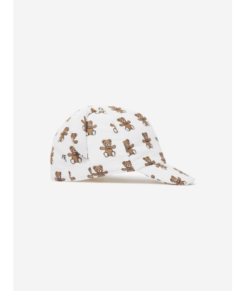 Fendi Baby Teddy Bear Cap in Ivory l'achat 