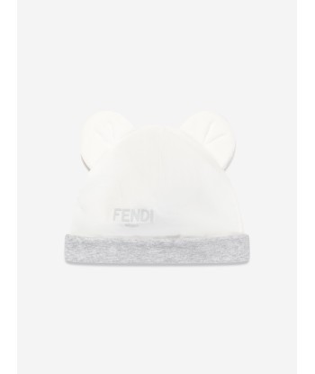 Fendi Baby Logo Babygrow Gift Set in White d'Europe débarque