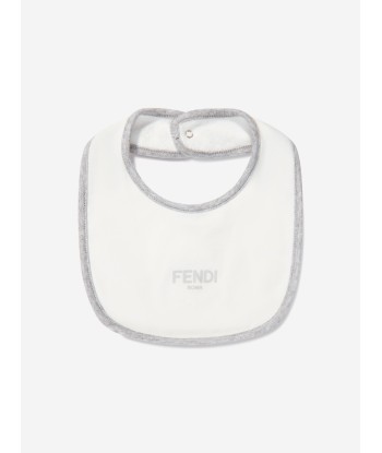 Fendi Baby Logo Babygrow Gift Set in White d'Europe débarque