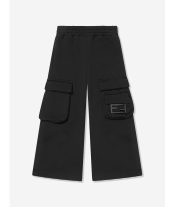 Fendi Girls Baguette Pocket Trousers in Black de technologie