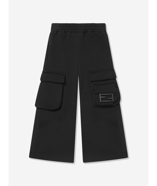 Fendi Girls Baguette Pocket Trousers in Black de technologie