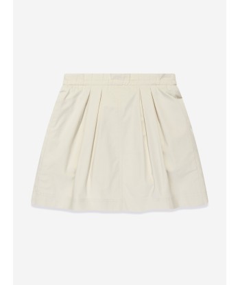 Fendi Girls Cargo Pocket Skirt in Ivory est présent 