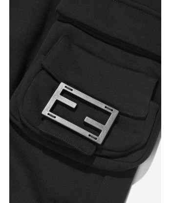 Fendi Girls Baguette Pocket Trousers in Black de technologie