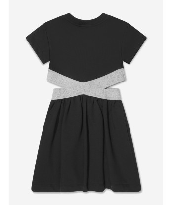 Fendi Girls FF Logo Waist Dress in Black à prix réduit toute l'année