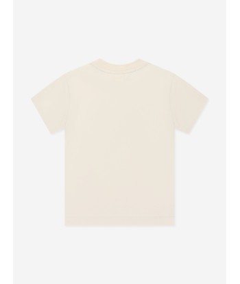 Fendi Girls Graphic Print T-Shirt in Beige Par le système avancé 