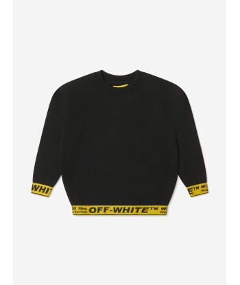 Off-White Boys Cotton Crew Neck Industrial Sweatshirt Les magasins à Paris et en Île-de-France