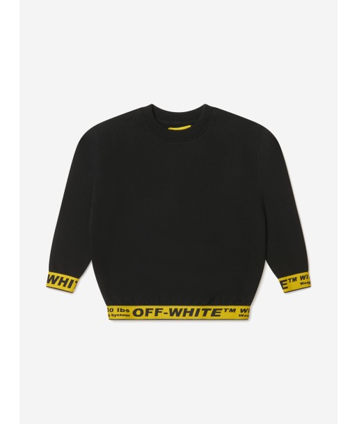 Off-White Boys Cotton Crew Neck Industrial Sweatshirt Les magasins à Paris et en Île-de-France