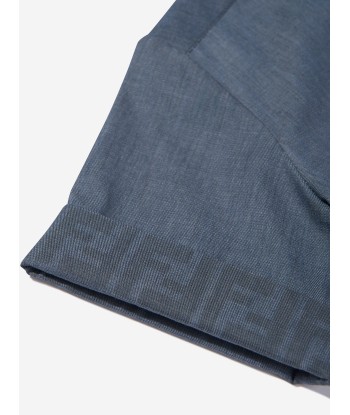 Fendi Boys Chambray Pocket Shirt in Blue vous aussi creer 