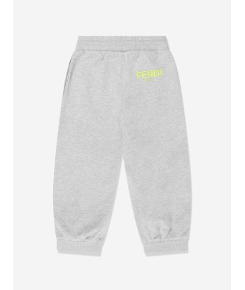 Fendi Boys FF Logo Pocket Joggers in Grey de la marque