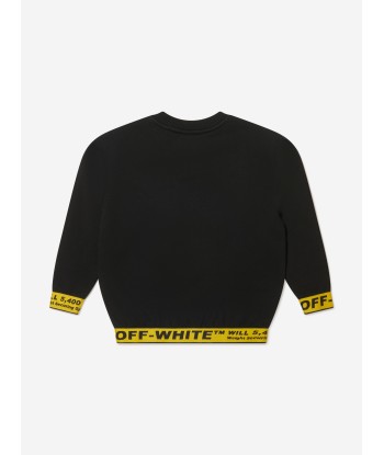 Off-White Boys Cotton Crew Neck Industrial Sweatshirt Les magasins à Paris et en Île-de-France