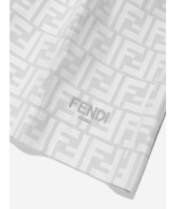 Fendi Boys FF Logo Shorts in Grey En savoir plus