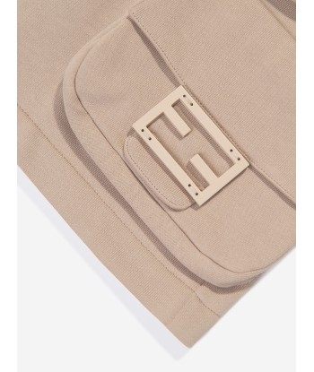 Fendi Boys Baguette Pocket Cargo Shorts in Beige ou a consommer sur place