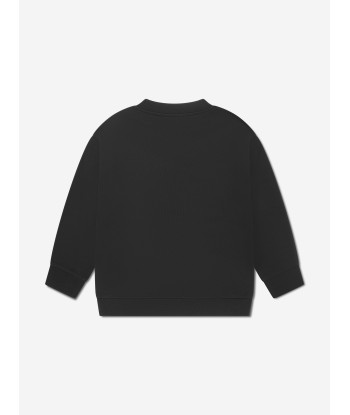 Fendi Kids Logo Sweatshirt in Black le des métaux précieux