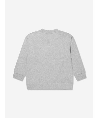 Fendi Kids Logo Sweatshirt in Grey En savoir plus