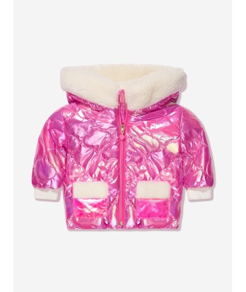 Billieblush Baby Girls Bunny Puffer Jacket in Pink Comparez et commandez 