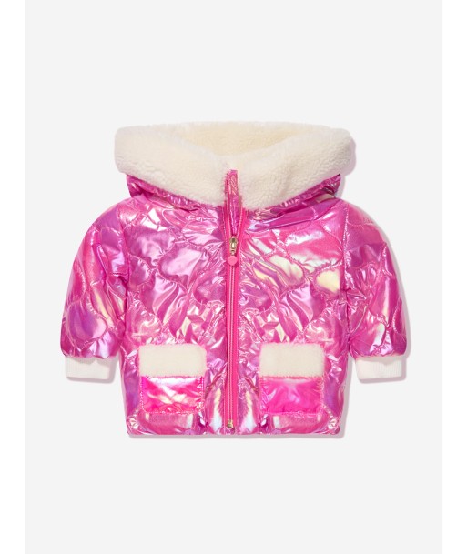 Billieblush Baby Girls Bunny Puffer Jacket in Pink Comparez et commandez 