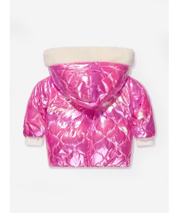 Billieblush Baby Girls Bunny Puffer Jacket in Pink Comparez et commandez 