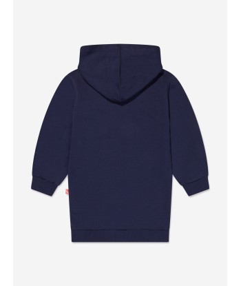 Billieblush Girls Hooded Sweater Dress in Navy JUSQU'A -70%! 