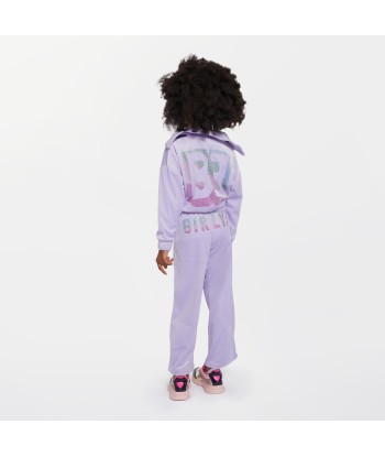 Billieblush Girls Velour Tracksuit in Purple Les êtres humains sont 