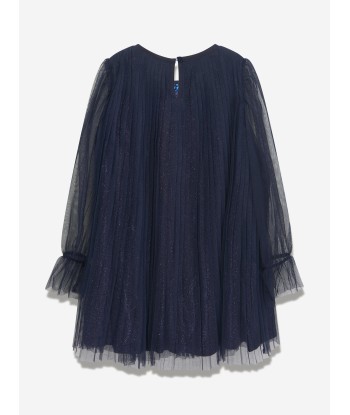 Billieblush Girls Sequin And Tulle Dress in Navy store