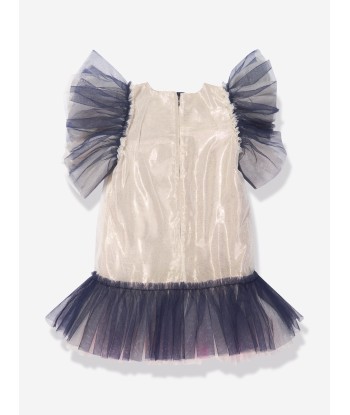 Billieblush Girls Stars Tulle Trim Dress in Multicolour vente chaude votre 