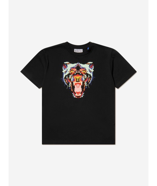 Marcelo Burlon Boys Cotton Short Sleeve Panther T-Shirt de France