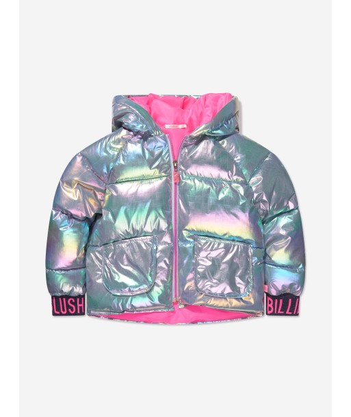 Billieblush Girls Metallic Puffer Jacket in Multicolour Le MVP de beaucoup