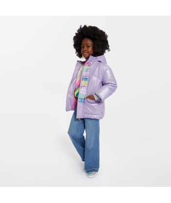 Billieblush Girls Logo Puffer Jacket in Lilac Le MVP de beaucoup