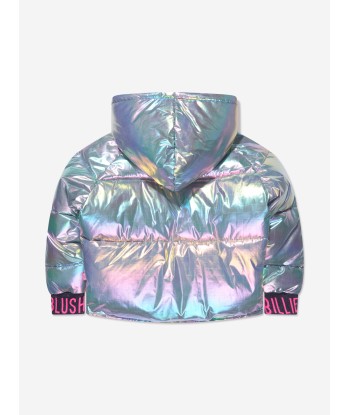 Billieblush Girls Metallic Puffer Jacket in Multicolour Le MVP de beaucoup