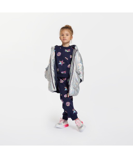 Billieblush Girls Badge Print Tracksuit in Navy pas cher