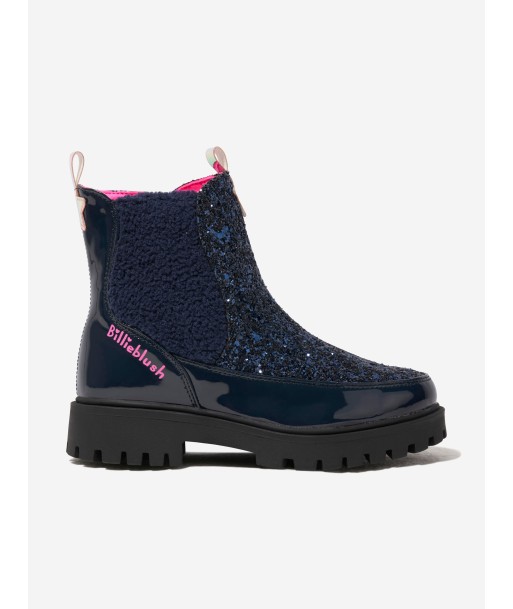 Billieblush Girls Glittery Ankle Boots in Navy vente chaude votre 