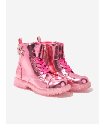 Billieblush Girls Metallic Boots in Pink l'achat 