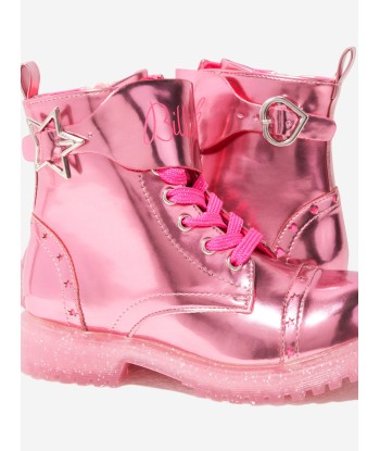 Billieblush Girls Metallic Boots in Pink l'achat 