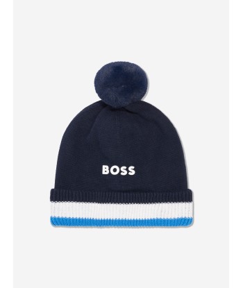 BOSS Baby Boys Pull On Hat in Navy pas cheres