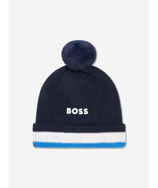 BOSS Baby Boys Pull On Hat in Navy pas cheres