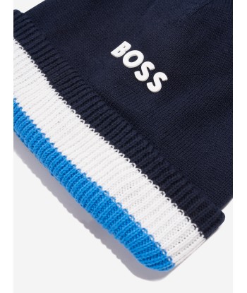 BOSS Baby Boys Pull On Hat in Navy pas cheres