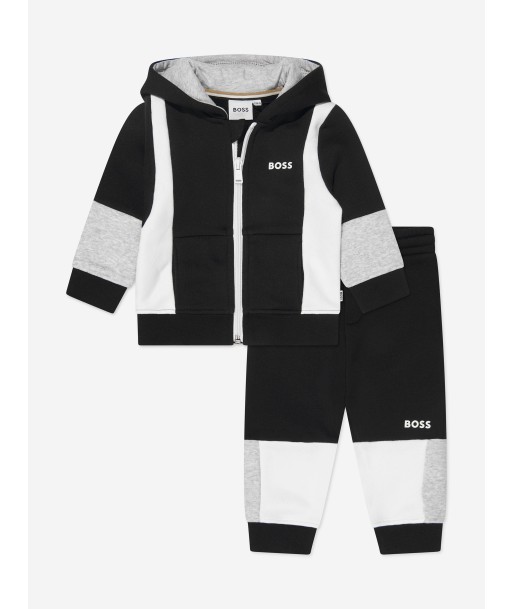 BOSS Baby Boys Colourblock Tracksuit in Black plus qu'un jeu 